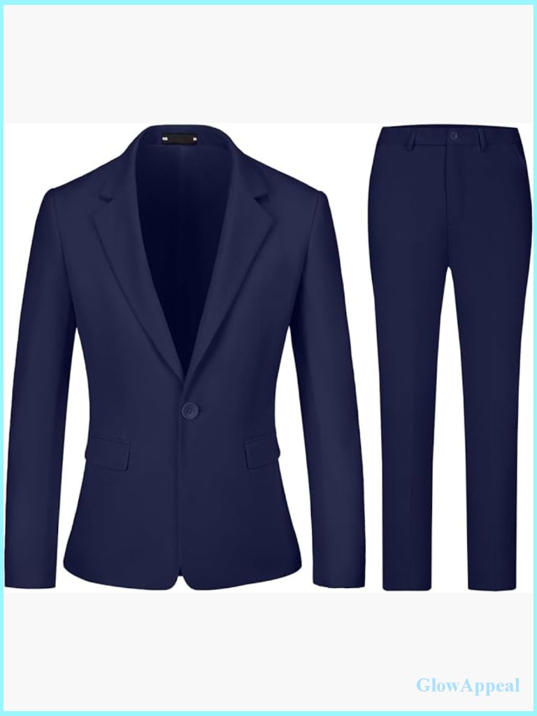 Women's 2 Piece Pantsuit Set - Blazer & Slim Pants